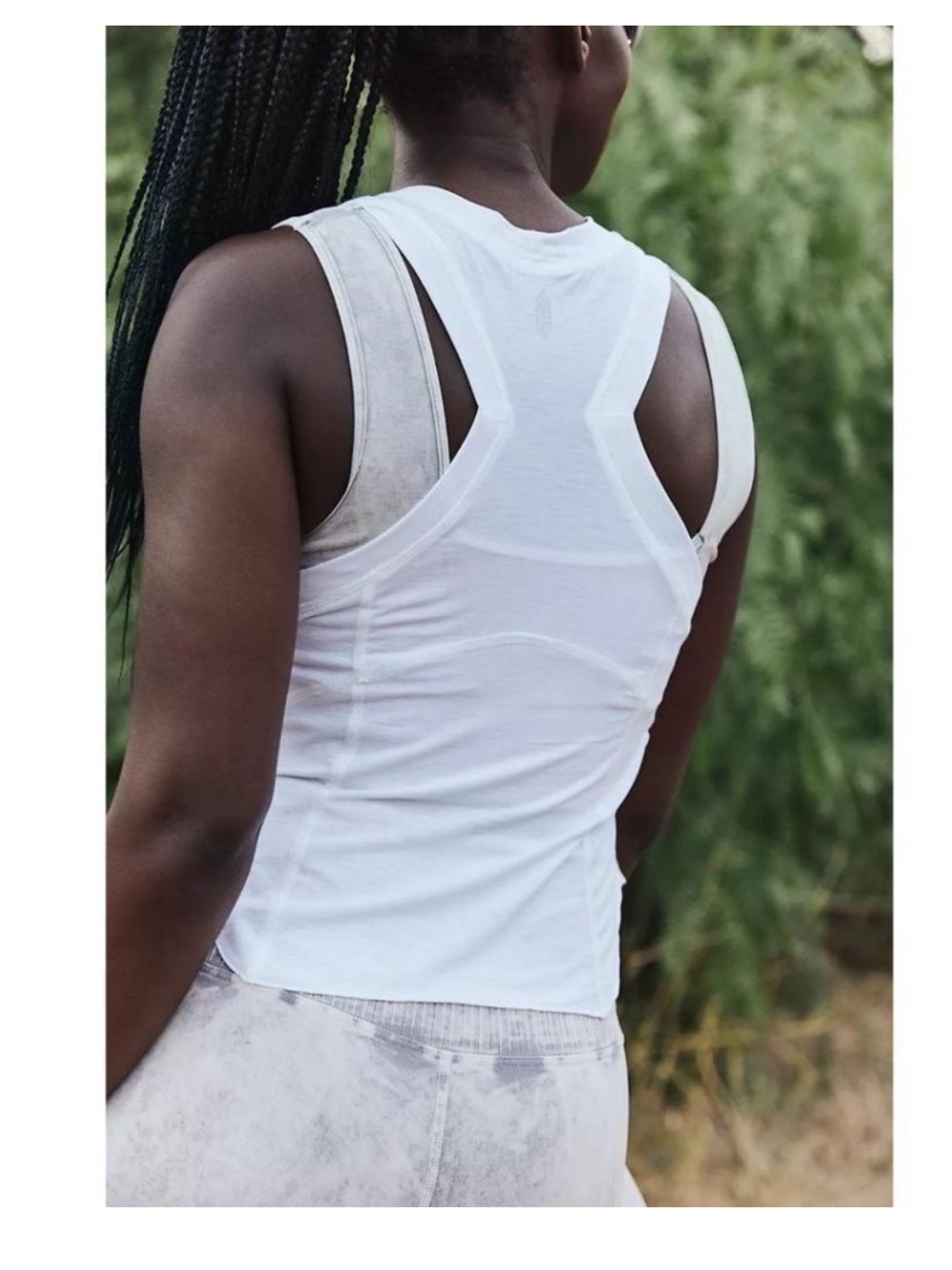 Free People Movement Tempo Silver Lining Tank NWT - Picture 2 of 5